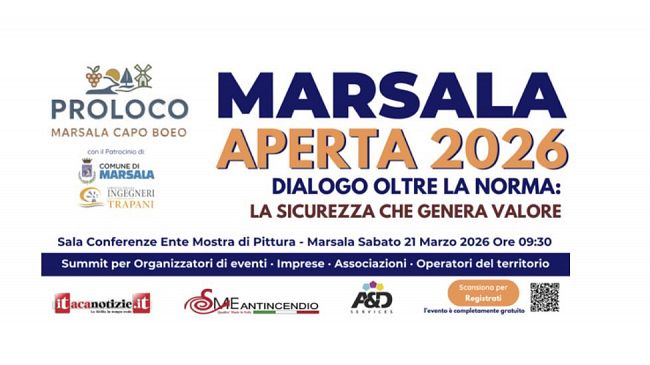 Marsala Aperta 2026: il summit sulla sicurezza che genera valore economico e turistico