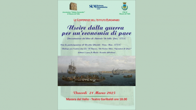 Mazara, il 21 marzo l'incontro dal titolo 