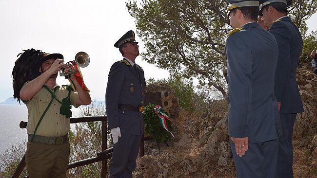Cerimonia di commemorazione del 70° Anniversario dell’uccisione del Finanziere Vincenzo Mazzarella