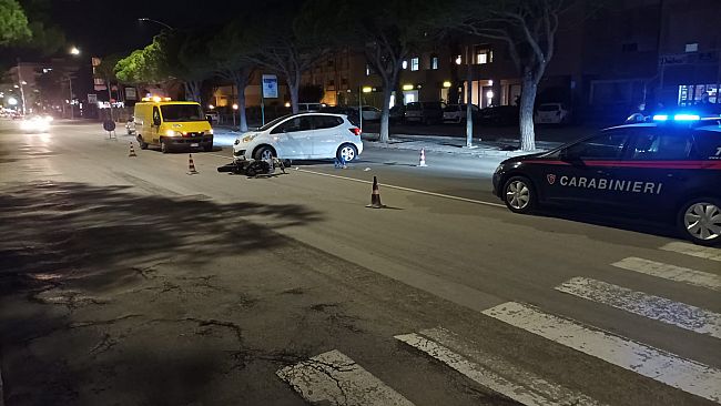 Trapani, incidente in via Virgilio: ferito un giovane