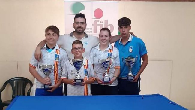 Bocce, ottimi piazzamenti per i giovani trapanesi ai campionati regionali
