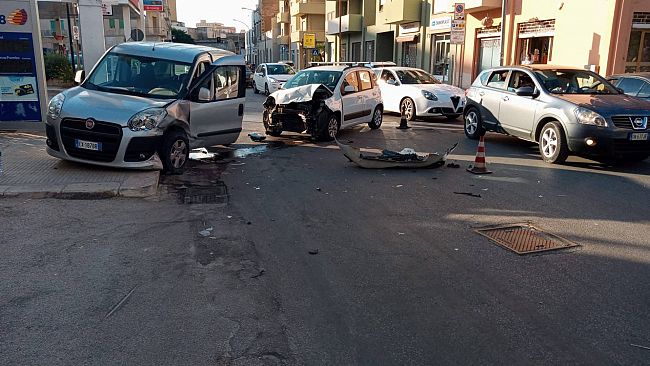 Trapani, violento incidente in via Marsala: due feriti