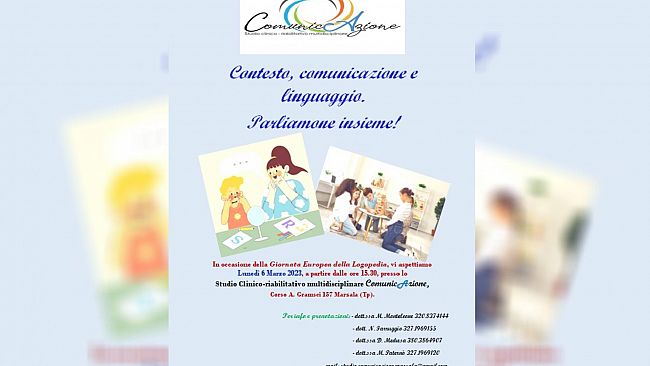 Giornata europea della logopedia: il 6 marzo un workshop gratuito a Marsala