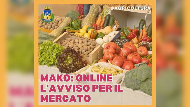 MAKO - Mercato Agroalimentare a Km 0 di Borgata Costiera, pubblicato l'avviso per la concessione di 42 spazi