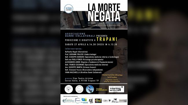 Trapani, arriva il docufilm “La morte negata”. Le testimonianze dei parenti delle vittime dello stato di emergenza Covid