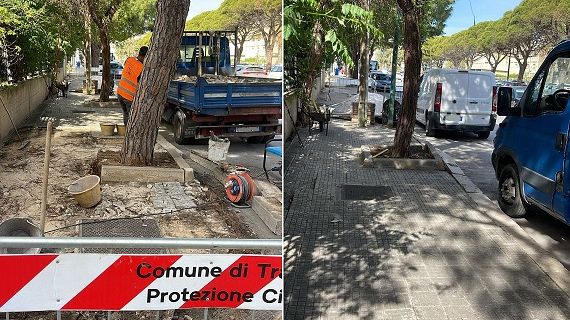 trapani-avviata-manutenzione-marciapiedi-in-via-virgilio