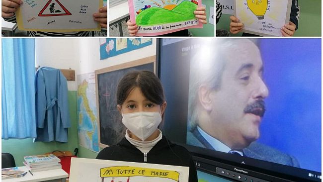 Gli alunni del 2° Circolo R. Settimo ricordano le Vittime Innocenti delle mafie