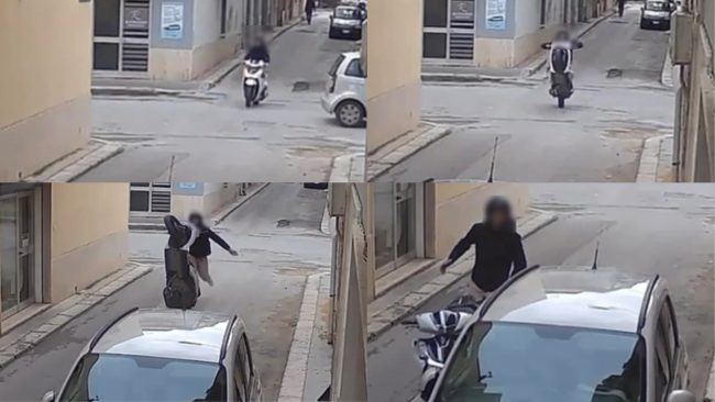 Mazara, impenna con la moto, perde il controllo e il mezzo si schianta contro un auto posteggiata 