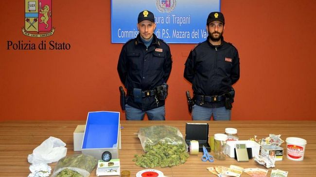 Mazara, Operazione antidroga della Polizia di Stato