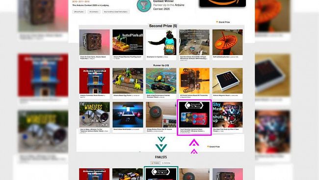 Fab Lab Mazara si classifica al secondo posto del contest internazionale di ARDUINO 2020 indetto da Instructables.com