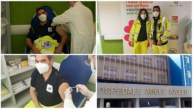 Covid-19, partono le vaccinazioni: a Mazara i primi vaccinati del 118 in provincia di Trapani