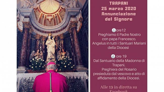 Annunciazione Maria, il vescovo Fragnelli questa sera al Santuario per un momento di preghiera