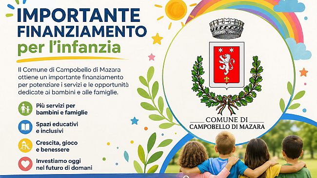 Campobello, 252 mila euro dal Fondo europeo per il potenziamento degli asili nido