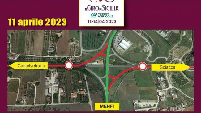 Menfi, ordinanza per veicolare il traffico in occasione del Giro di Sicilia