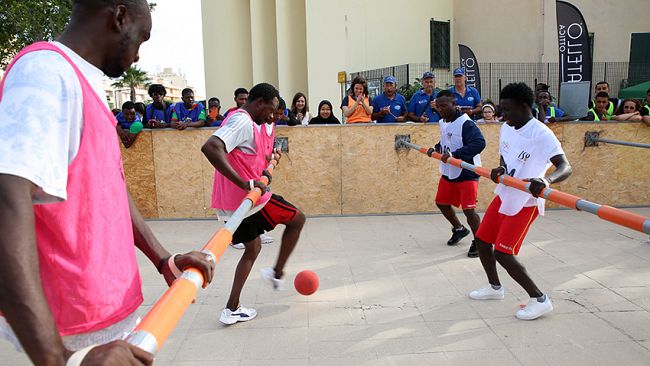 Marsala, primo Torneo di Calcio Balilla Umano