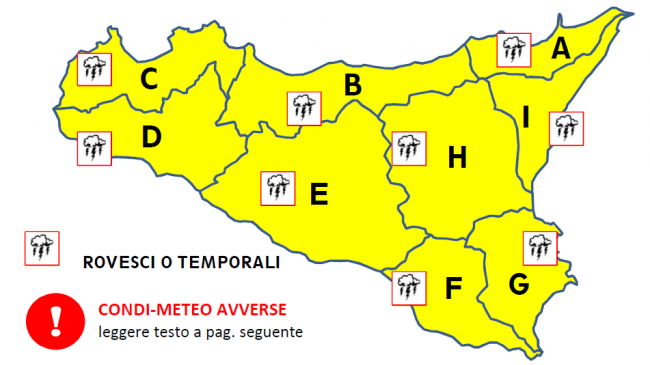 Mazara, meteo, ancora allerta gialla per domani