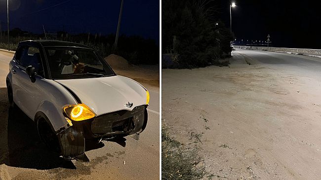 Incidente sulla SP38: fortunatamente illese giovani a bordo di una minicar 