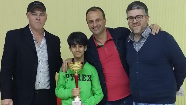 Scacchi: il dodicenne marsalese Giuseppe Salvato si impone a Castelvetrano
