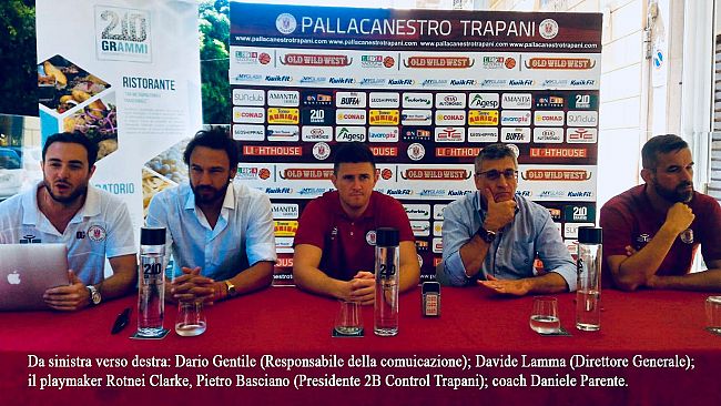 2B Control Trapani Conferenza stampa: presentazione Rotnei Clarke