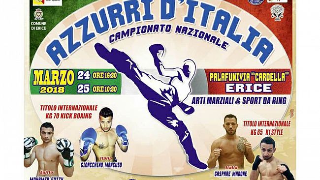 Erice, sport e spettacolo al PalaCardella con la manifestazione di sport da combattimento “Azzurri d’Italia”
