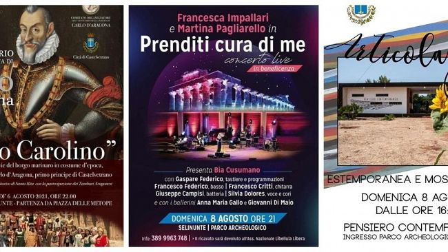 Stasera “Paseo Carolino”. Domenica, 8 ”Articolazione” e concerto di beneficienza
