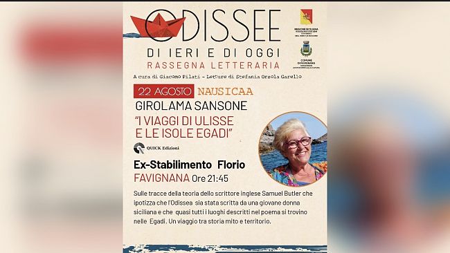 Favignana, “Odissee di ieri e di oggi”: sabato il quinto appuntamento con Girolama Sansone