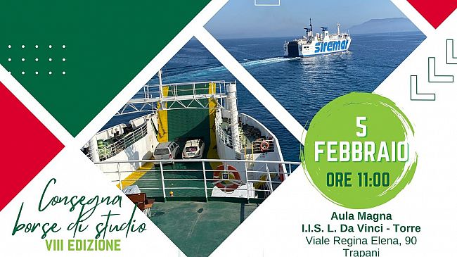 Marittimi, giovedì 5 febbraio la consegna delle borse di studio al Nautico La Torre di Trapani