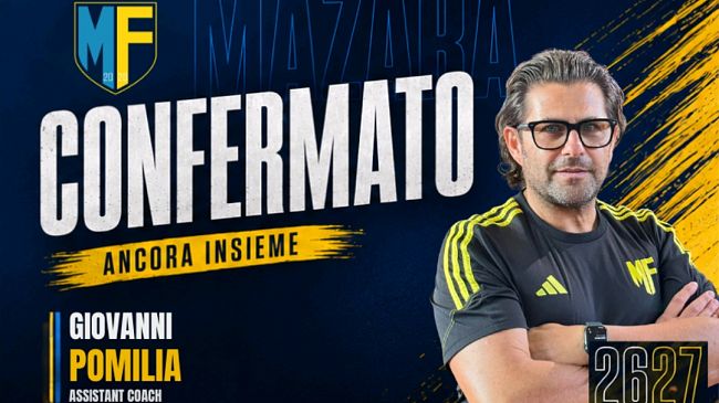 Futsal Mazara, Giovanni Pomilia confermato assistant coach