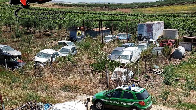 Fulgatore, Carabinieri individuano una discarica abusiva. Due i denunciati