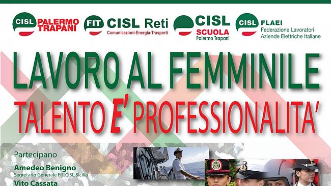 Lavoro al femminile, lunedì 26 marzo l’incontro con gli studenti dell’Istituto Ciaccio Montalto di Trapani
