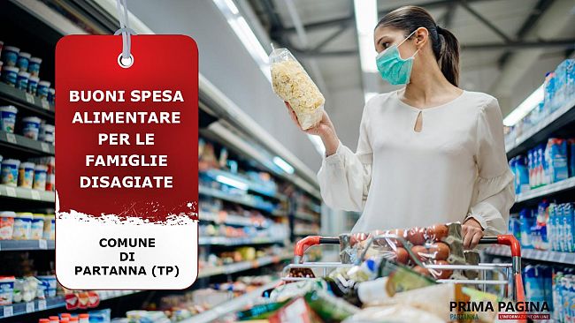 Partanna, buoni spesa alimentare per le famiglie disagiate