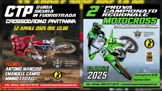 Partanna: tutto pronto per la 2ª prova del Campionato Regionale di Motocross!  