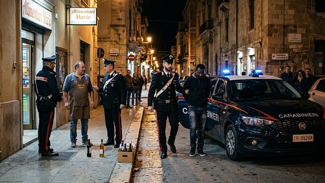 Trapani: ruba alcolici ed aggredisce il proprietario, arrestato dai carabinieri
