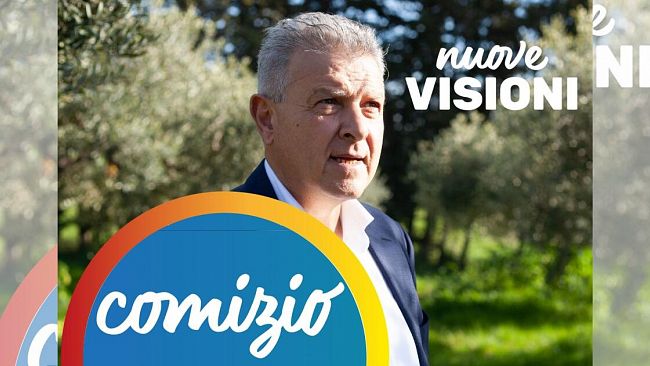Secondo comizio del candidato sindaco Francesco Li Vigni