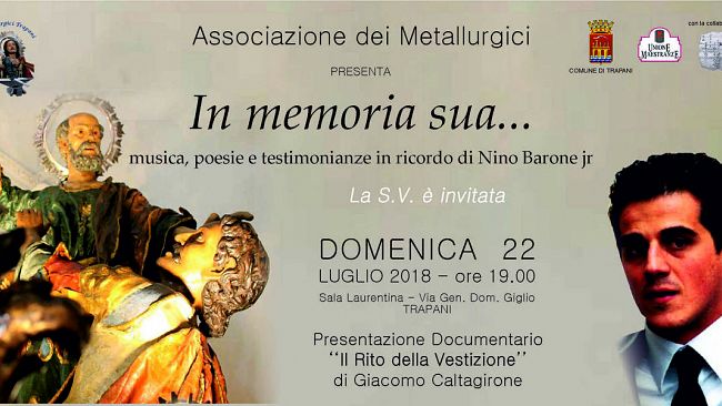 Il ceto dei metallurgici organizza un evento in memoria del console Barone Jr