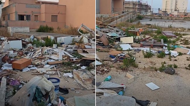 ​Trapani, l’ex palestra “Eugenio De Rosa” trasformata in discarica