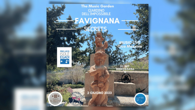 “Favignana Secrets”, l’evento delle meraviglie al Giardino dell’Impossibile