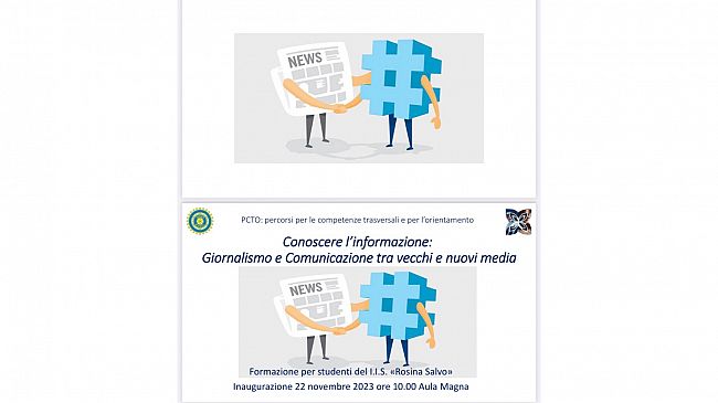 Trapani, all’I.“Rosina Salvo” presentazione del PCTO “Giornalismo e comunicazione tra vecchi e nuovi media”