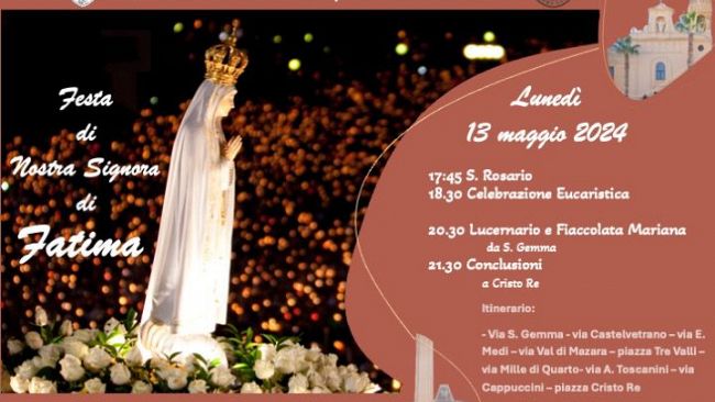 ​Mazara, proseguono i festeggiamenti in onore di Santa Gemma e stasera la fiaccolata in onore della Madonna di Fatima