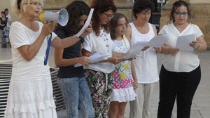 Mazara del Vallo, Flash mob contro le atomiche, 9 Luglio 2015