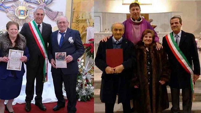 Mazara, l’amministrazione partecipa ad un 50° e ad un 55° anniversario di nozze