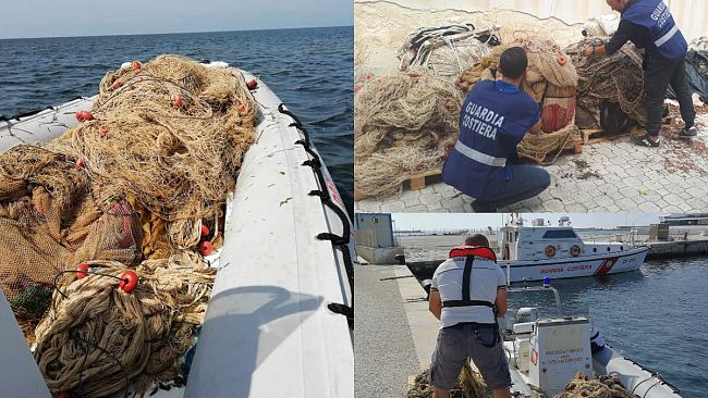 Guardia Costiera sequestra le sciabiche all’interno della Riserva dello Stagnone.