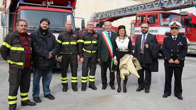 I vigili del fuoco hanno celebrato la loro Patrona.   Presenti il Sindaco e la consigliera Nicoletta Ferrantelli