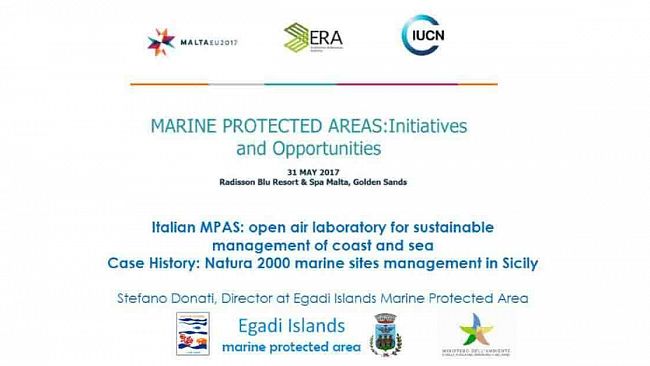 L’Area Marina protetta “Isole Egadi” a Malta, al convegno organizzato dalla commissione UE e dallo IUCN