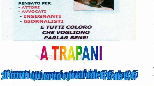 Trapani, al via un corso di dizione con il maestro Ribisi La Spina