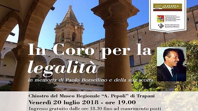 L’associazione Nazionale Magistrati di Trapani ricorda il giudice Borsellino