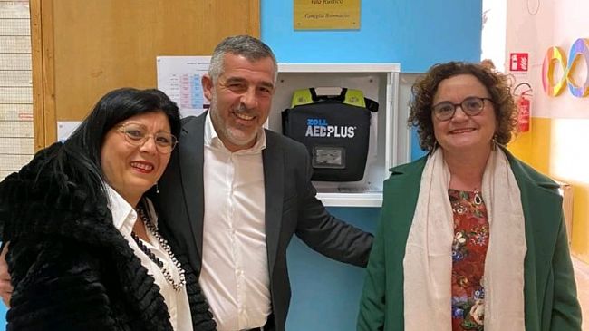 Mazara, donato un defibrillatore al plesso scolastico Angela La Marca Marino