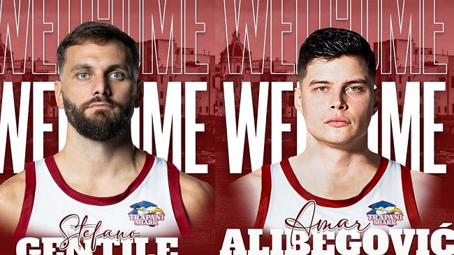 Trapani Shark, ecco il doppio colpo Gentile-Alibegovic