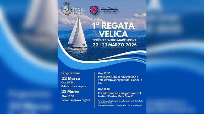San Vito Lo Capo si prepara alla 1ª Regata Velica 