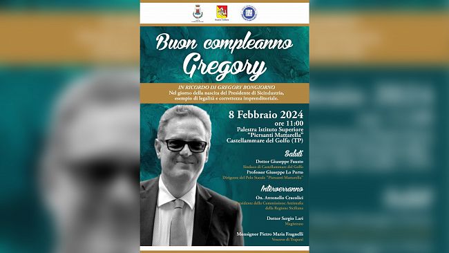 “Buon compleanno Gregory”: Castellammare del Golfo ricorda a scuola il concittadino Gregory Bongiorno